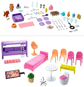 Barbie DreamHouse Dollhouse with 70+ Accessories, Working Elevator & Slide, Transforming Furniture, Lights & Sounds (Amazon Exclusive)