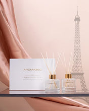 Aroma360 - Dream On - Paris Collection Reed Diffuser Duo - Luxury Aromatherapy Diffuser - Hints of Bright White Tea, Sweet Vanilla, & Cedar - Essential Oil Diffusers - Shelf Decor - Home & Office