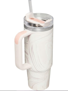 STANLEY 30 oz. Quencher H2.0 FlowState Tumbler, Rose Quartz Swirl