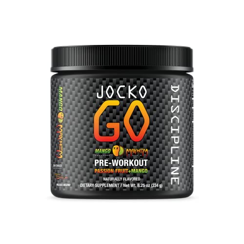 Origin Jocko Fuel Pre Workout Powder with L-Citrulline, Nootropic & Caffeine for Endurance & Stamina - Keto, Sugar Free Blend for Distance Running, Cycling, Jiu Jitsu - 30 Servings (Mango)