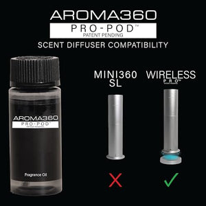 Aroma360 - Wireless Pro Essential Oil Diffuser - 600 sq ft Coverage - Cordless & Portable with Remote - Aromatherapy Scent Diffuser - Home, Spa, Office & Business - Air Freshener - Midnight Black