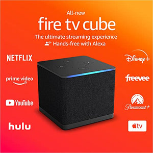 Amazon Fire TV Cube, Hands-free streaming device with Alexa, Wi-Fi 6E, 4K Ultra HD