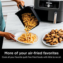 Ninja DZ401 Foodi 10 Quart 6-in-1 DualZone XL 2-Basket Air Fryer with 2 Independent Frying Baskets, Match Cook & Smart Finish to Roast, Broil, Dehydrate & More for Quick, Easy Family-Sized Meals, Grey