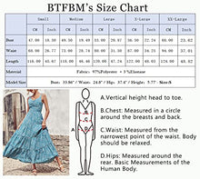 BTFBM Women Sleeveless V Neck Summer Maxi Dresses 2023 Print Backless Strap Tie Back Beach Party Pleated Long Boho Dress(Leopard Blue White, Large)