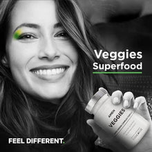 Amen Veggies, Daily Veggies Vitamins Supplement, Vegetables Vegan Blend & Whole-Food Raw Greens Multivitamin Capsules, Mushroom Complex, Superfood, Minerals, Green Vegetable Nutrients, Non-GMO, 90 ct