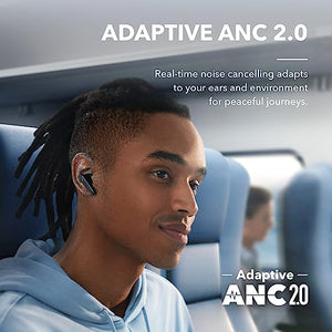 soundcore by Anker Liberty 4 NC Wireless Earbuds, 98.5% Noise Reduction, Adaptive Noise Cancelling to Ears and Environment, Hi-Res Sound, 50H Battery, Wireless Charging, Bluetooth 5.3