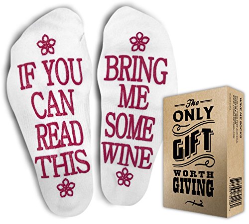 The ONLY GIFT WORTH GIVING WINE GIFTS FOR WOMEN - Wine Accessories for wine lovers. If You Can Read This Bring Me Some Wine. Perfect gifts for women who have everything