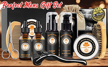 Upgraded Beard Grooming Kit w/Beard Conditioner,Beard Oil,Beard Balm,Beard Brush,Beard Shampoo/Wash,Beard Comb,Beard Scissors,Storage Bag,Beard E-Book,Beard Growth Care Gifts for Men (Pleasant)