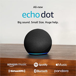 Echo Dot (5th Gen, 2022 release) | With bigger vibrant sound, helpful routines and Alexa | Charcoal