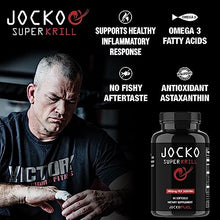 Jocko Fuel Antarctic Krill Oil Omega 3 Fatty Acid Supplements DHA & EPA - 1000mg Softgels - Supports Joints, Mobility & Mental Function (60 Softgels)