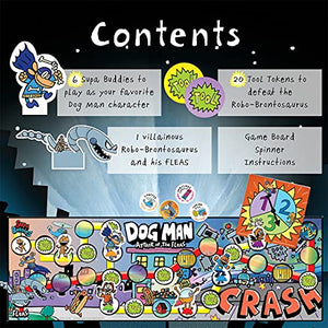 University Games, Dog Man Board Game Attack of The Fleas, Based On The Popular Dog Man Book Series by DAV Pilkey